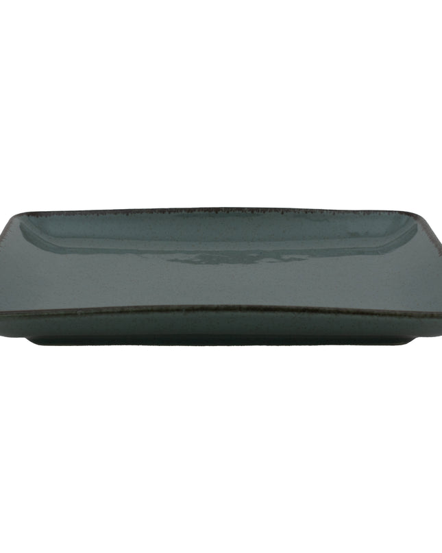 PLATO RECTANGULAR 18 X 13 CMS PEARL AZUL