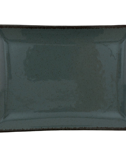 PLATO RECTANGULAR 18 X 13 CMS PEARL AZUL