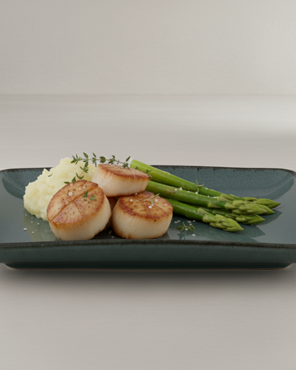 PLATO RECTANGULAR 18 X 13 CMS PEARL AZUL