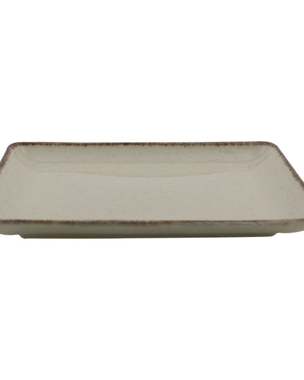 PLATO RECTANGULAR 18 X 13 CMS PEARL AZUL