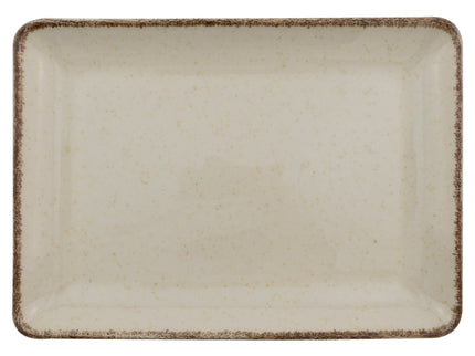 PLATO RECTANGULAR 18 X 13 CMS PEARL AZUL