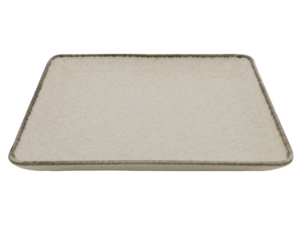 PLATO POSTRE 19 X 19 CM PEARL BEIGE
