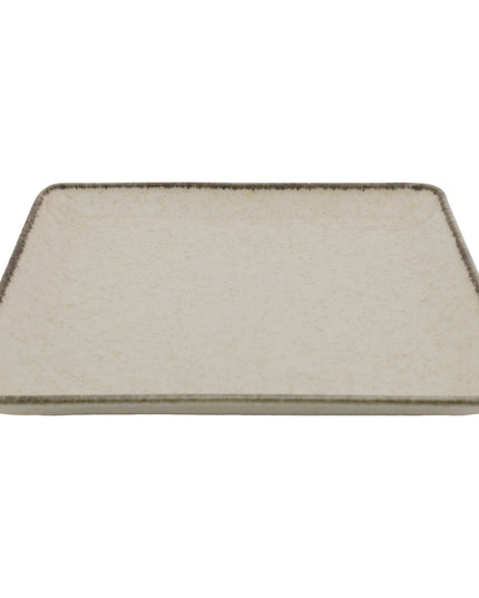 PLATO POSTRE 19 X 19 CM PEARL BEIGE