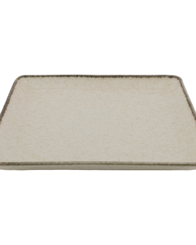 PLATO POSTRE 19 X 19 CM PEARL BEIGE