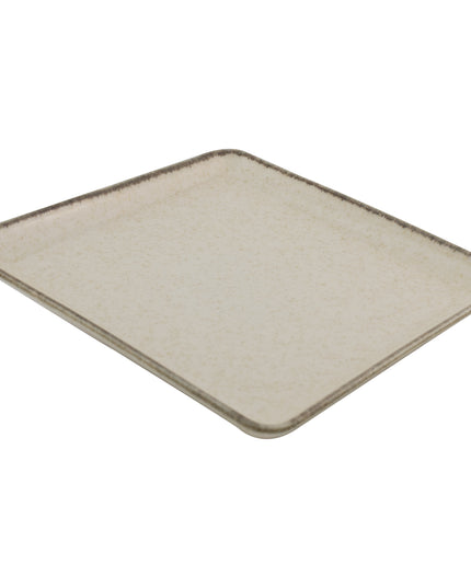 PLATO POSTRE 19 X 19 CM PEARL BEIGE