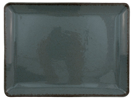 PLATO RECTANGULAR 23 X 17 CMS PEARL AZUL