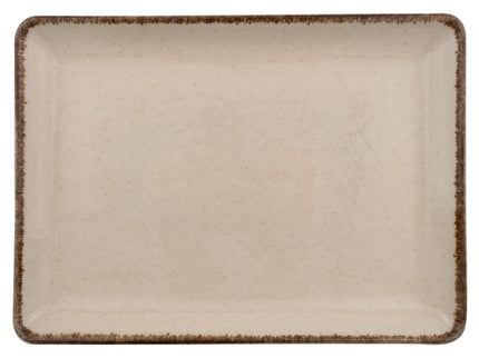 PLATO RECTANGULAR 23 X 17 CMS PEARL AZUL