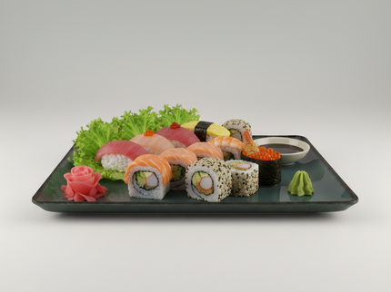 PLATO SERVICIO RECTANGULAR 30 X 22 PAERL AZUL