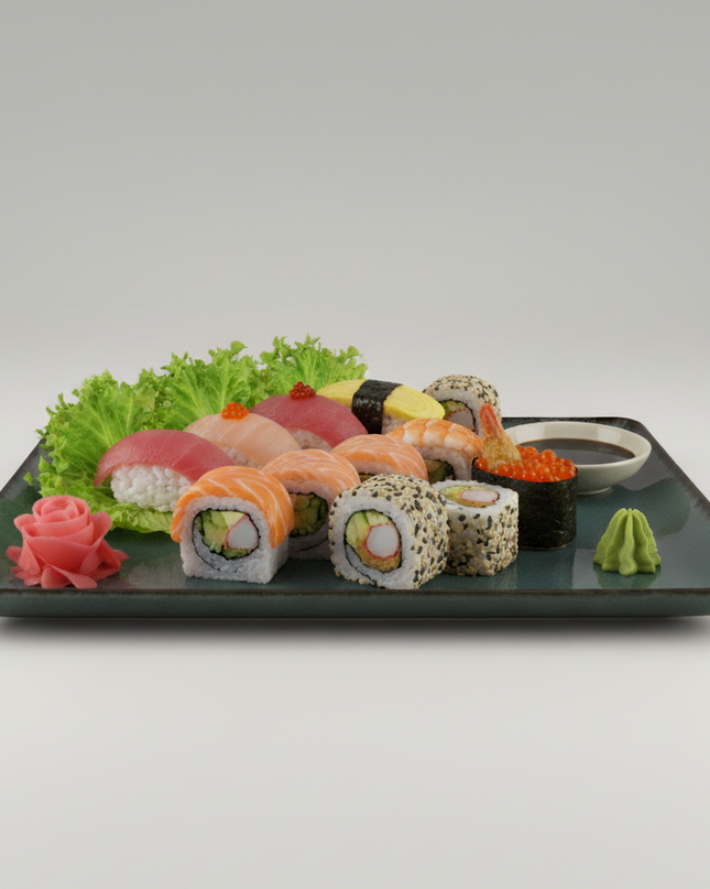 PLATO SERVICIO RECTANGULAR 30 X 22 PAERL AZUL