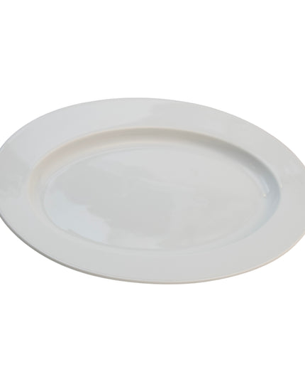 PLATO OVALADO 24 CMS BLANCO PERA