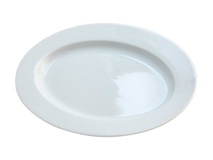 PLATO OVALADO 24 CMS BLANCO PERA