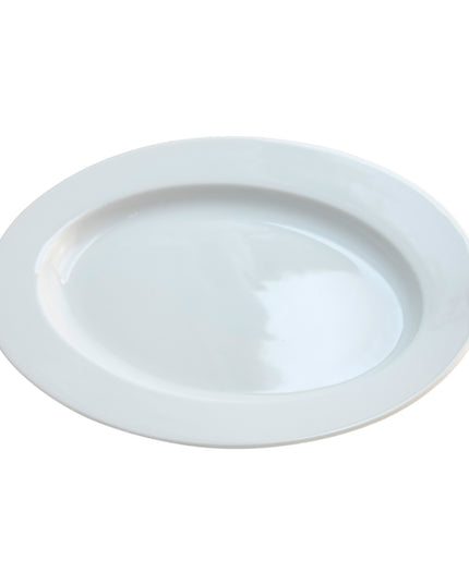 PLATO OVALADO 24 CMS BLANCO PERA