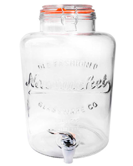GARRAFON DE VIDRIO CON TAPA 8 LT