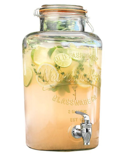 GARRAFON DE VIDRIO CON TAPA 8 LT