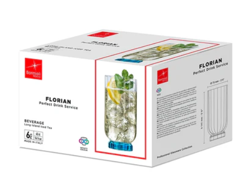 JGO 4 VASOS HB AZULES FLORIAN