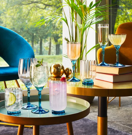 JGO 4 VASOS HB AZULES FLORIAN