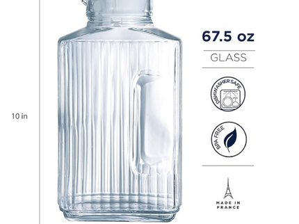 JARRA 1.7 LT QUADRO CON TAPA BLANCA