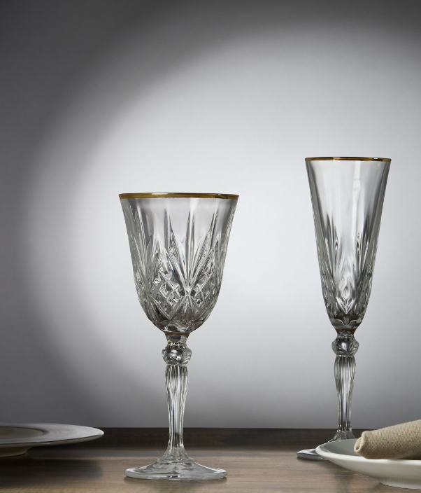 COPA DE AGUA 270 ML MELODIA FILO ORO