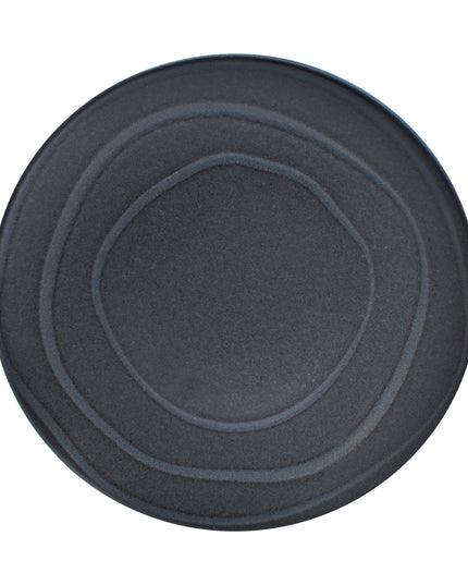 PLATO COUPE ENSALADA 21 CMS BLACK SAND HEMATITA